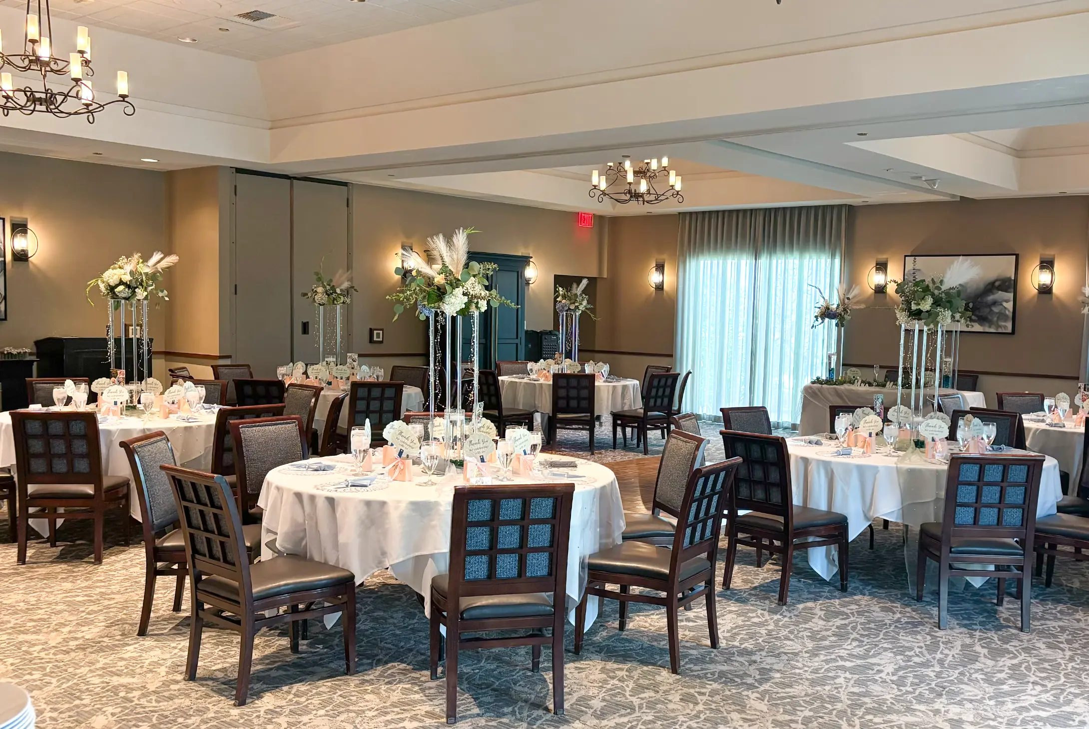 Tuscany Room Wedding Setup 