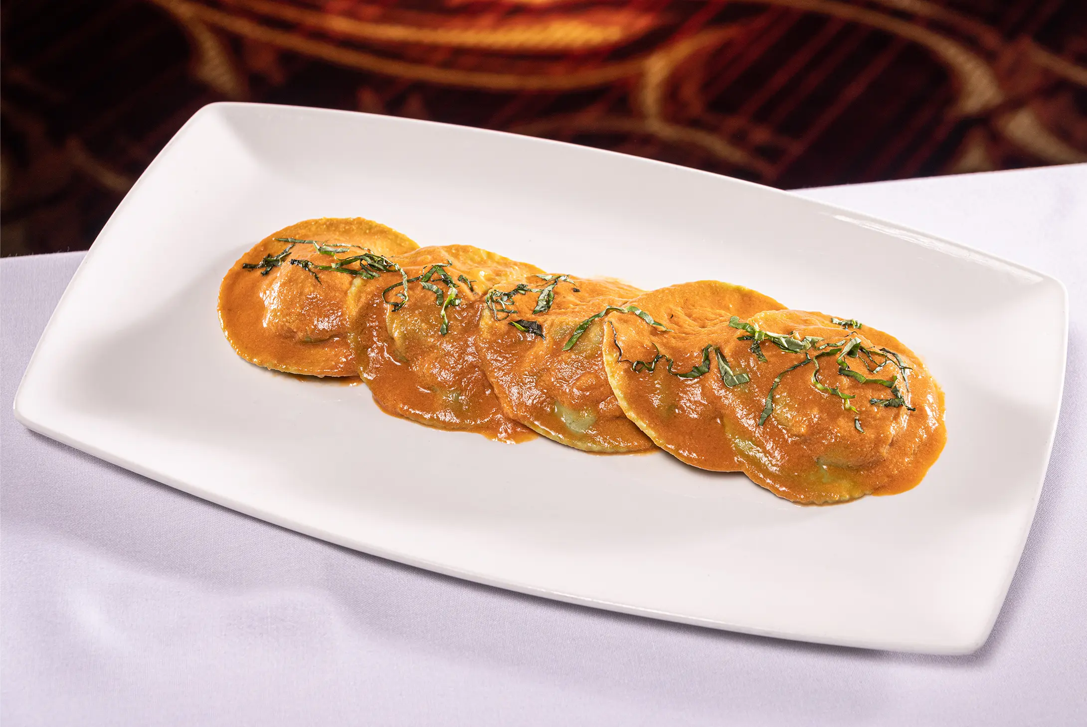 Vegan Organic Ricotta and Spinach Ravioli-Panevino Italian Grille Las Vegas 