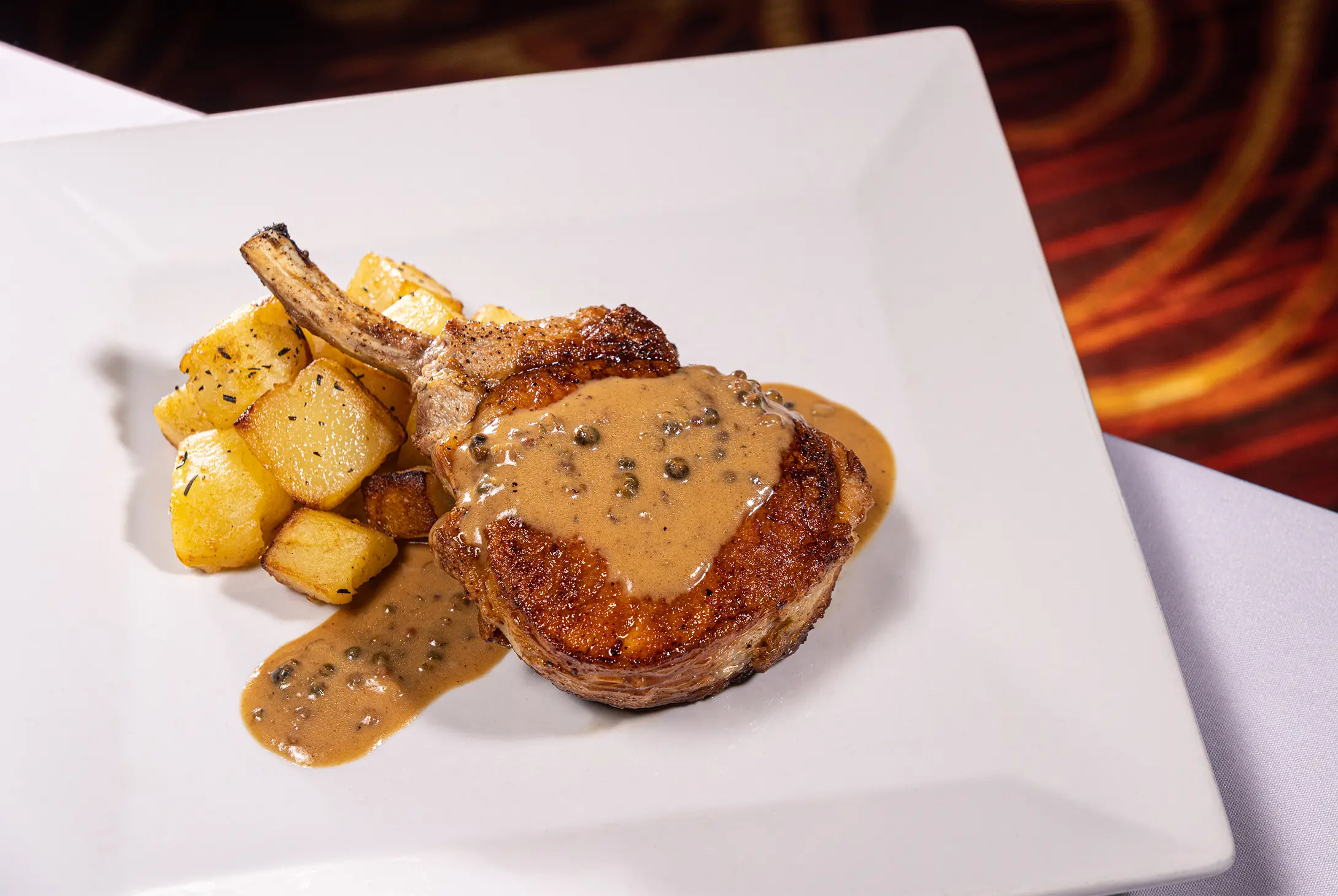 Grilled Kurobuta Pork Chop-Panevino Italian Grille Las Vegas 